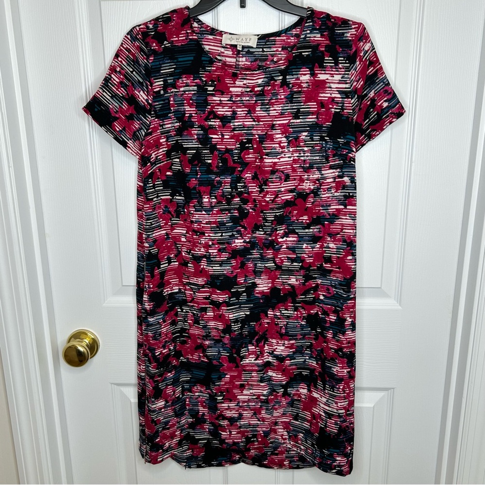 Wayf Floral Dress With Long Side Zippers Size M